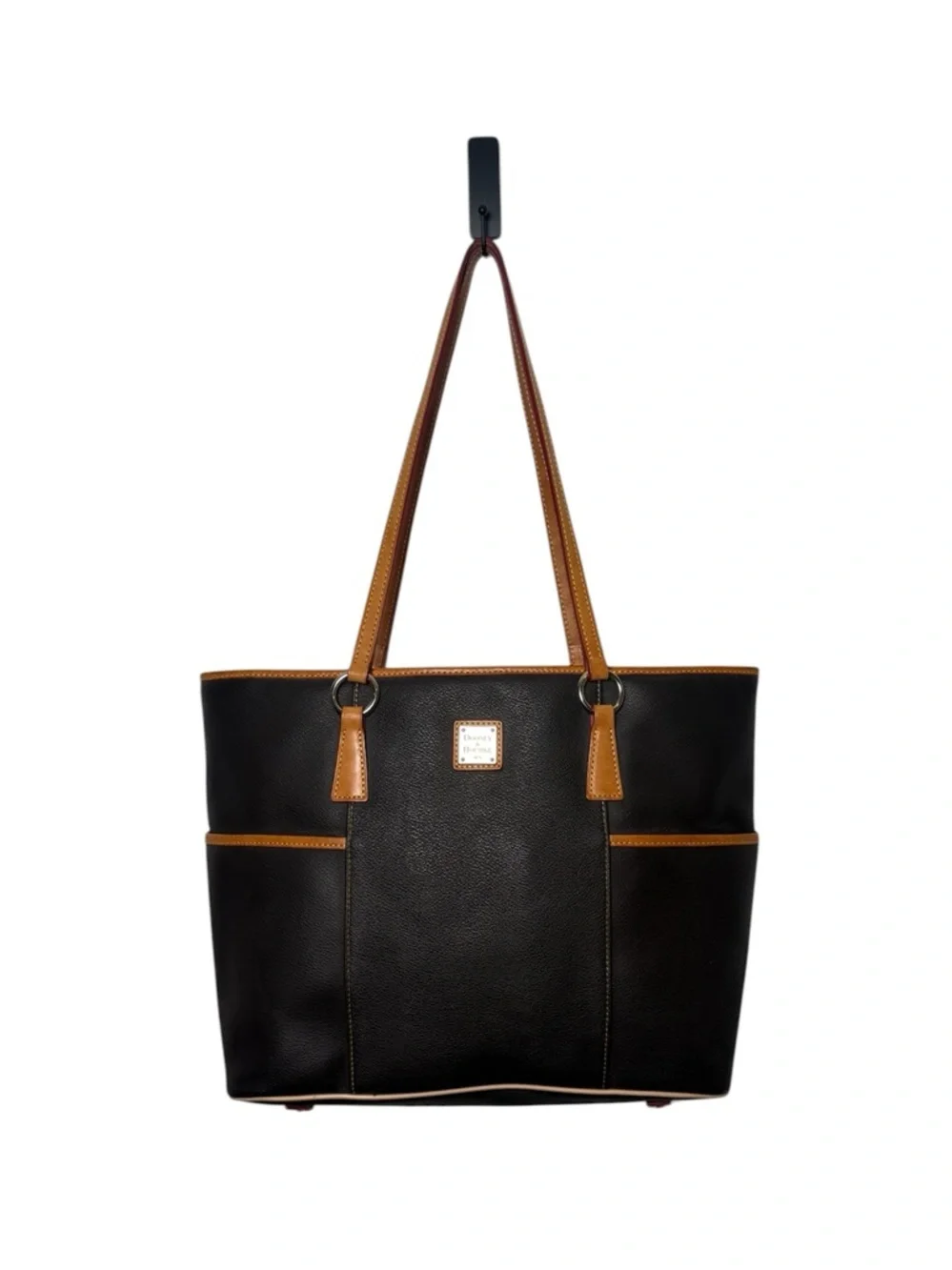 Dooney & Bourke Helena Shopper Brown Tan Leather Tote Bag